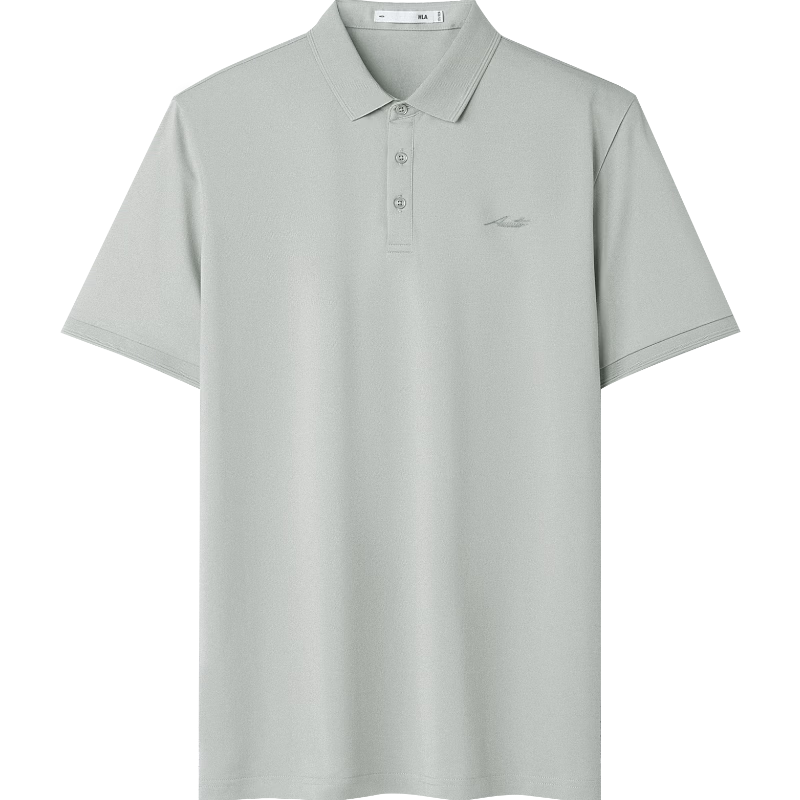 HLA Heilan Home Men's Short Sleeve Polo Shirt 26 Light Business Fashion Series Cool and Breathable Summer Short Sleeve