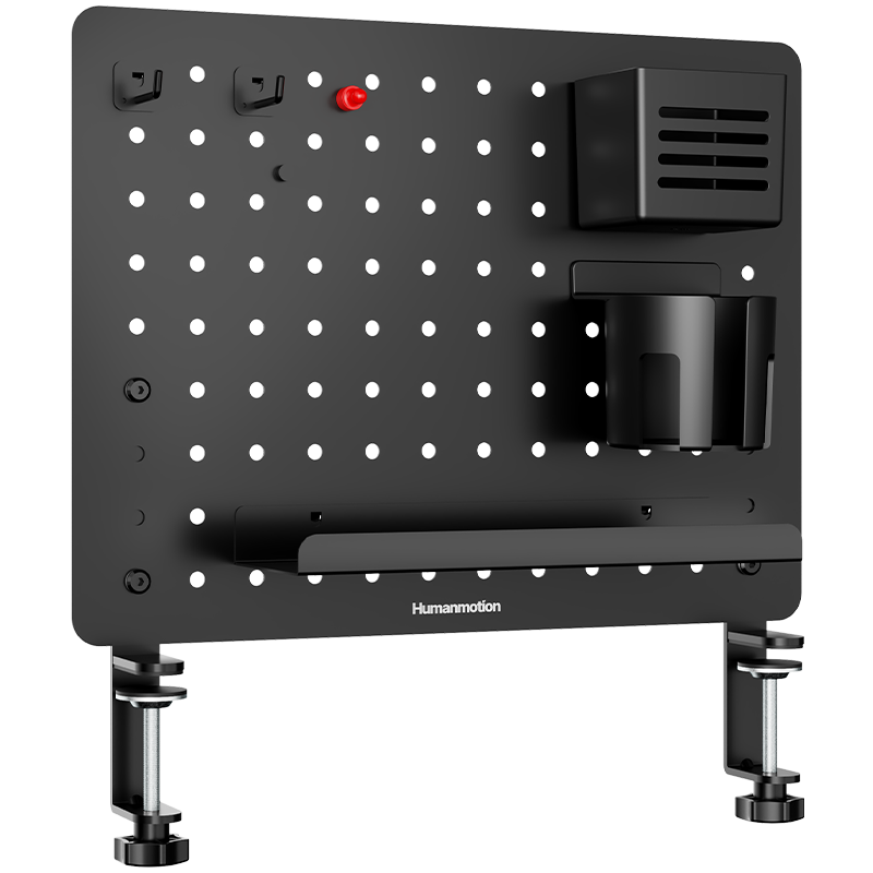 Songneng Pegboard, Desktop Organizer Shelf, Laptop Desktop Accessory, No-Drill Desktop Clip-On, Computer Accessory for Study Room And Office Desk, Creative Hook Accessory C-601B