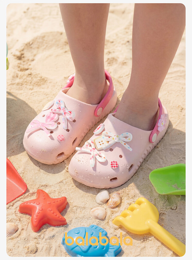 Balabala Girls' Summer Hollow Out Sandals Princess Breathable Outdoor Beach Slippers for Toddler and Big Kids 17