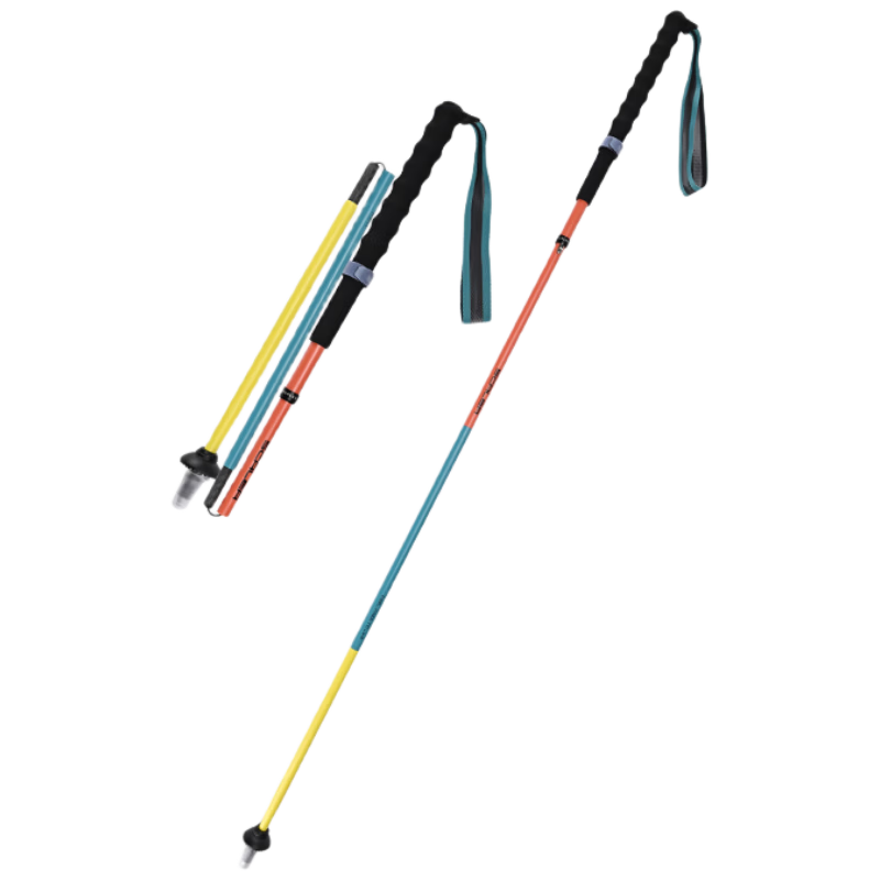 SCALER 【Hiking LOCK】 Lightweight Carbon Fiber Outdoor Trekking Pole Professional Trail Running Hiking Folding Walking Stick Cane