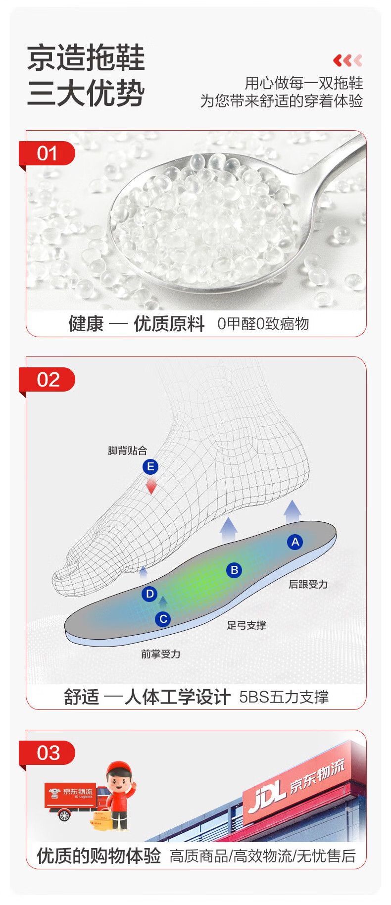 JD Jingzao Bathroom Drainage Non-Slip Antibacterial Indoor Silent Slippers for Men Black Size 41-42 14