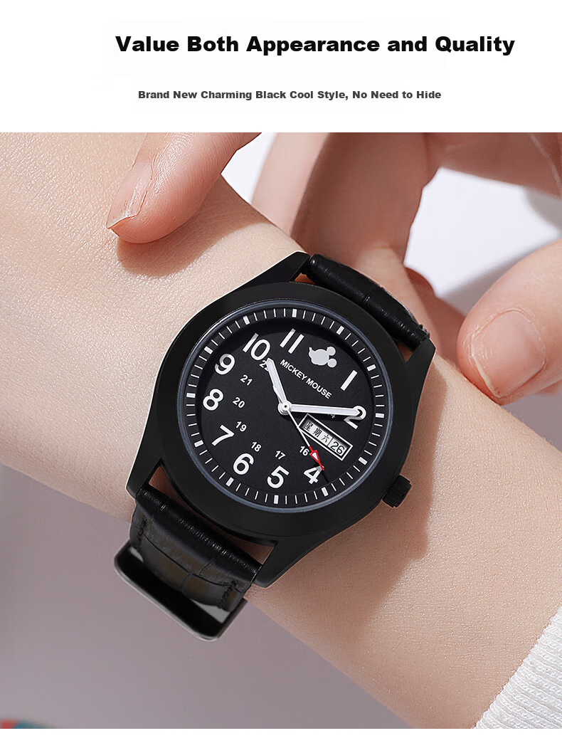 Disney Kids Watch Boys Middle School Teen Sports Trendy Waterproof Wristwatch 8