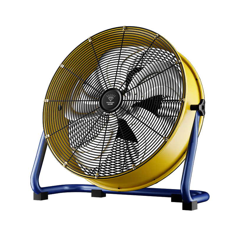 DIAMOND Industrial Floor Fan Powerful Cylinder Fan Desktop Floor Standing Fan Strong Wind Commercial Warehouse Factory Heavy-Duty Fan SN