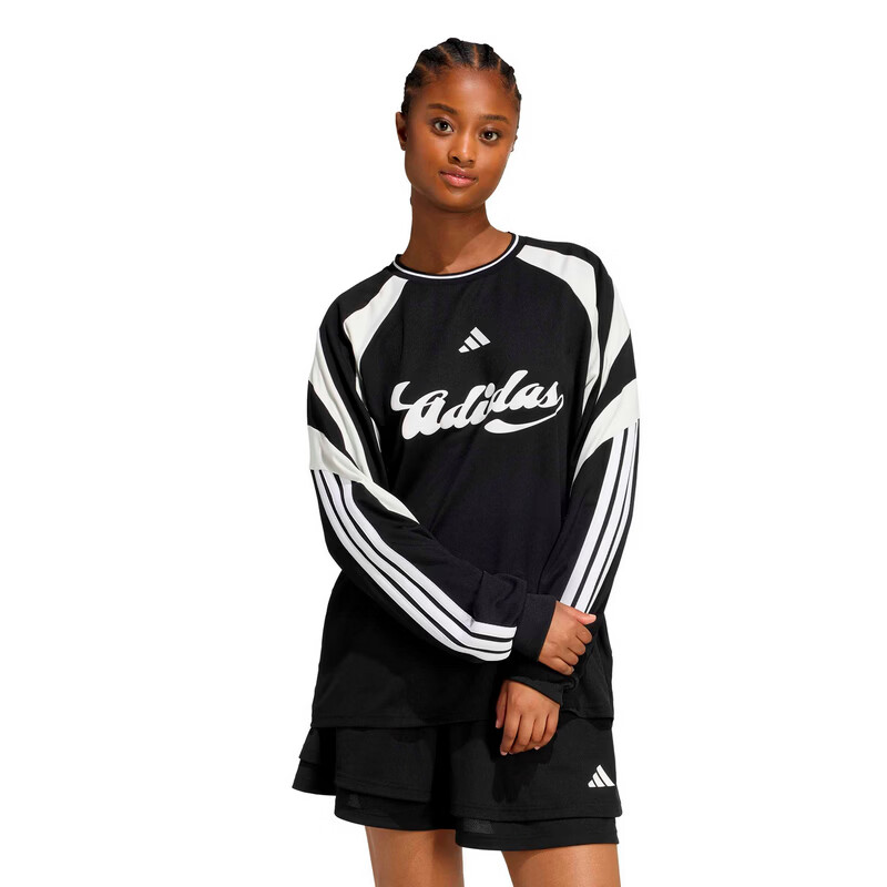Adidas Sports Style Series Women's W HER LS Long Sleeve T-Shirt JY7638 Black M 1