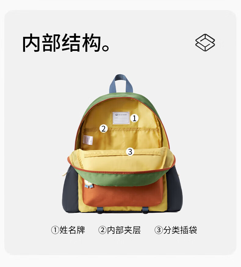 361° Parent-Child Outdoor Lightweight Large Capacity Travel Backpack Unisex Kids School Bag for Spring Outing 5