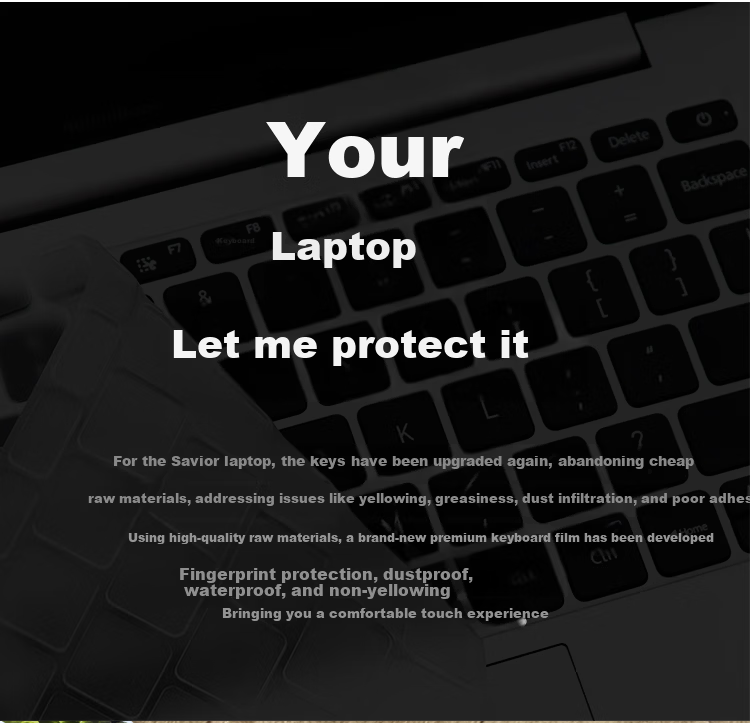 Aigo Keyboard Cover for Lenovo Legion Y9000P 2022, High Transparency Ultra-Thin TPU Invisible Keyboard Protector, Dustproof and Waterproof Laptop Keyboard Film 4