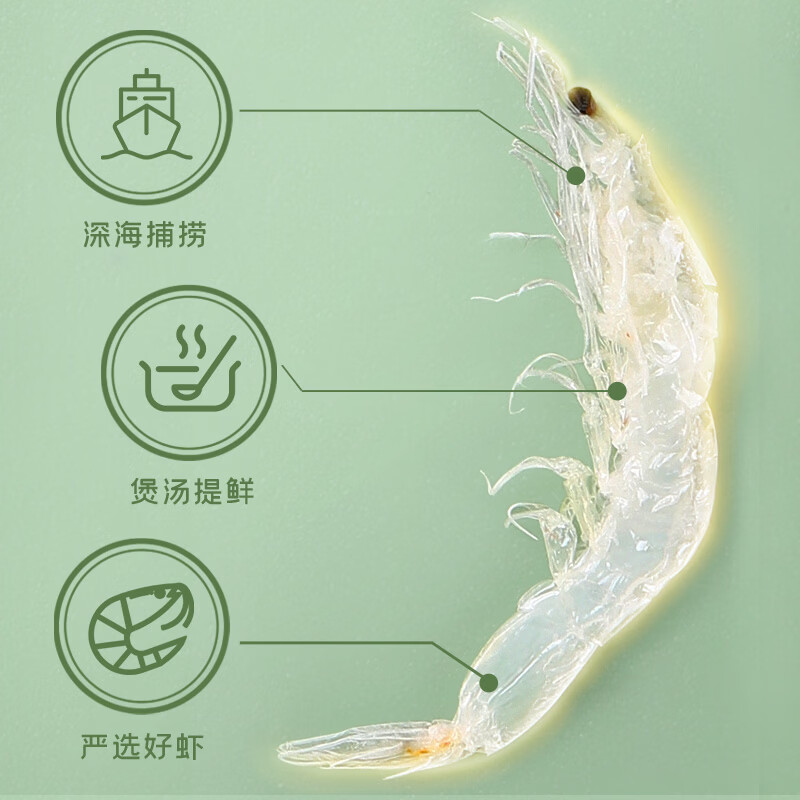 富昌虾皮90g 海产干货小虾米 海米干虾仁干海鲜煲汤调味食材