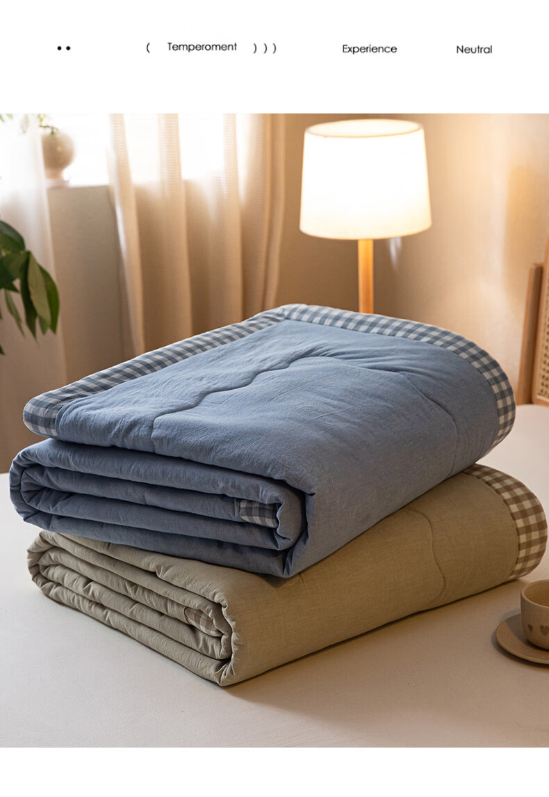 MUJI Grade A Xinjiang Cotton Summer Quilt 20% Cotton Thin Quilt Core Pure Cotton Air Conditioning Summer Blanket 200*230cm 4