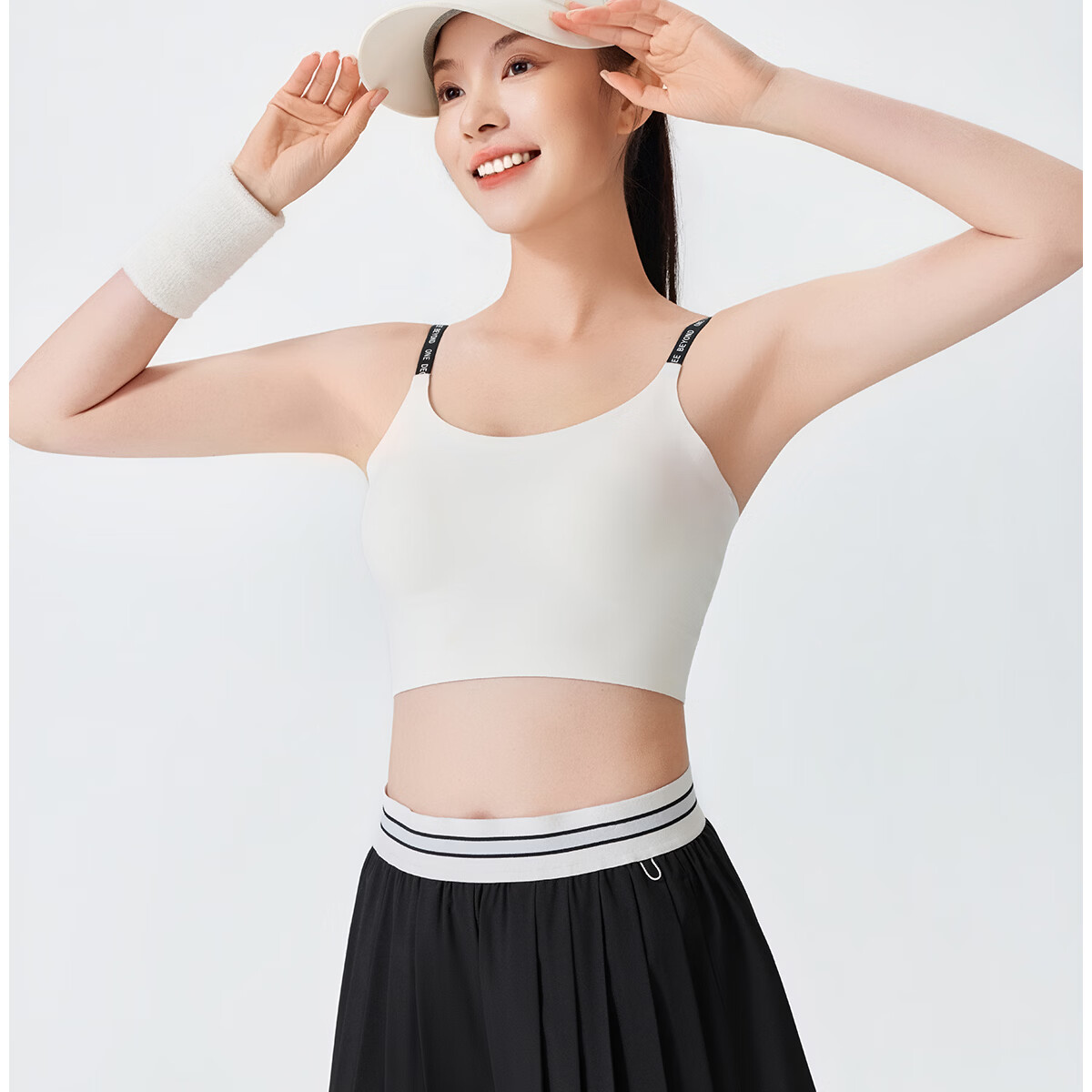 361° Yoga Seamless One-Piece Sports Bra Jelly Strap Letter Vest Wireless Bra for Women 24