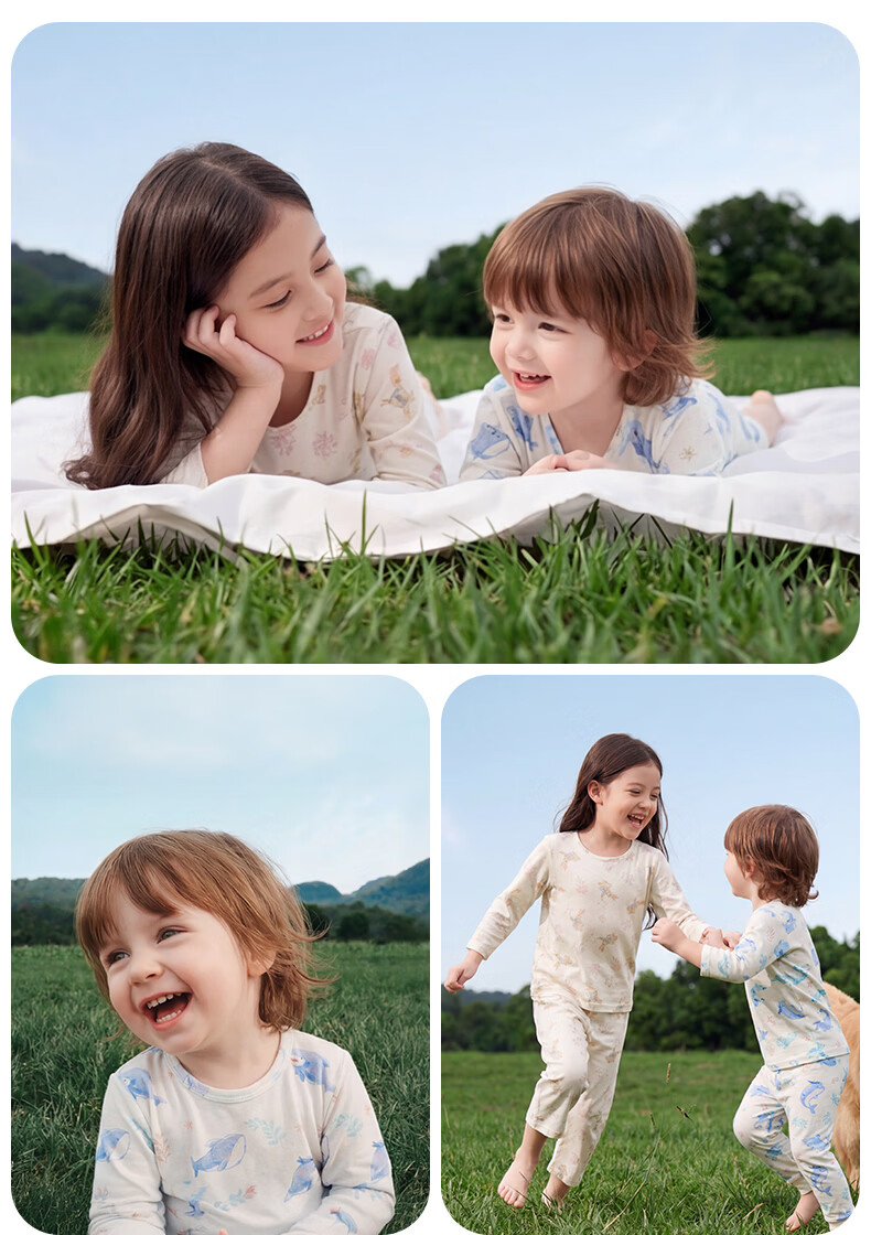 KUB Baby Clothes Children's Pajamas Spring and Autumn Homewear Set Pure Cotton Kids Clothing Baby Two-Piece Homewear 11