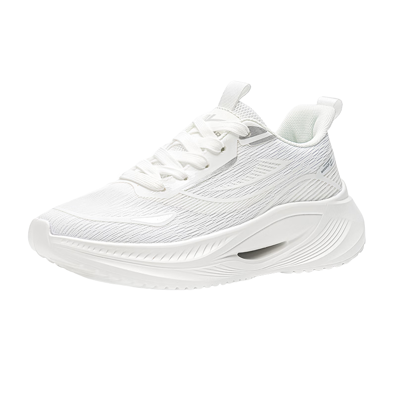 Warrior Women's Sports Shoes New Summer Thin Breathable Mesh Soft Sole Lightweight Shock Absorption Running Shoes White Gray Size 35