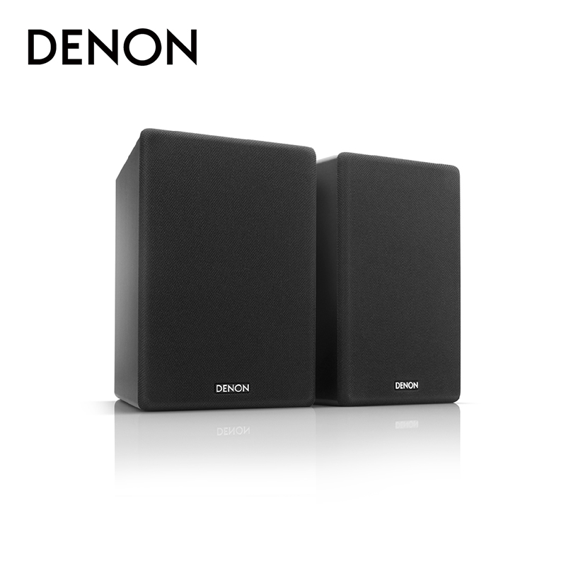 DENON SC-N10 Speakers, High-Fidelity Hi-Fi Audiophile-Grade Bookshelf Speakers, Black (Pair)