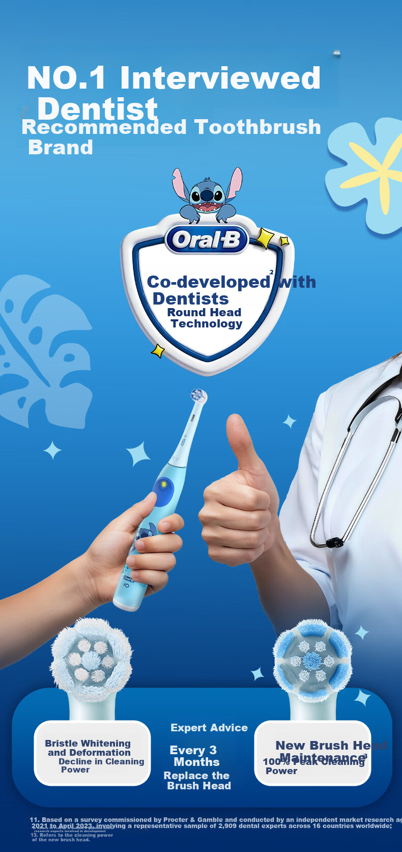 Oral-B Germany Imported Kids Electric Toothbrush Disney Spiderman iO Series 4 Brush Heads 24-Hour Scientific Cavity Protection For Ages 8-12 Round Head Birthday Gift for Children 15