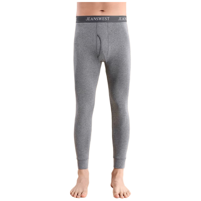 Jeanswest Men's 100% Cotton Thermal Long Johns Autumn Thin Skin-Friendly Cold-Resistant Underwear
