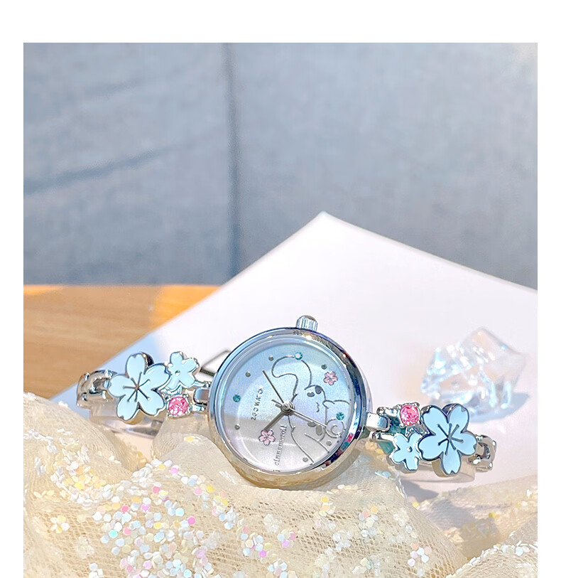 ZGO Sanrio Watch, Women's Butterfly Bracelet, Student Gift for Middle And High School, Cinnamoroll Valentine's Day Present for Girlfriend 10