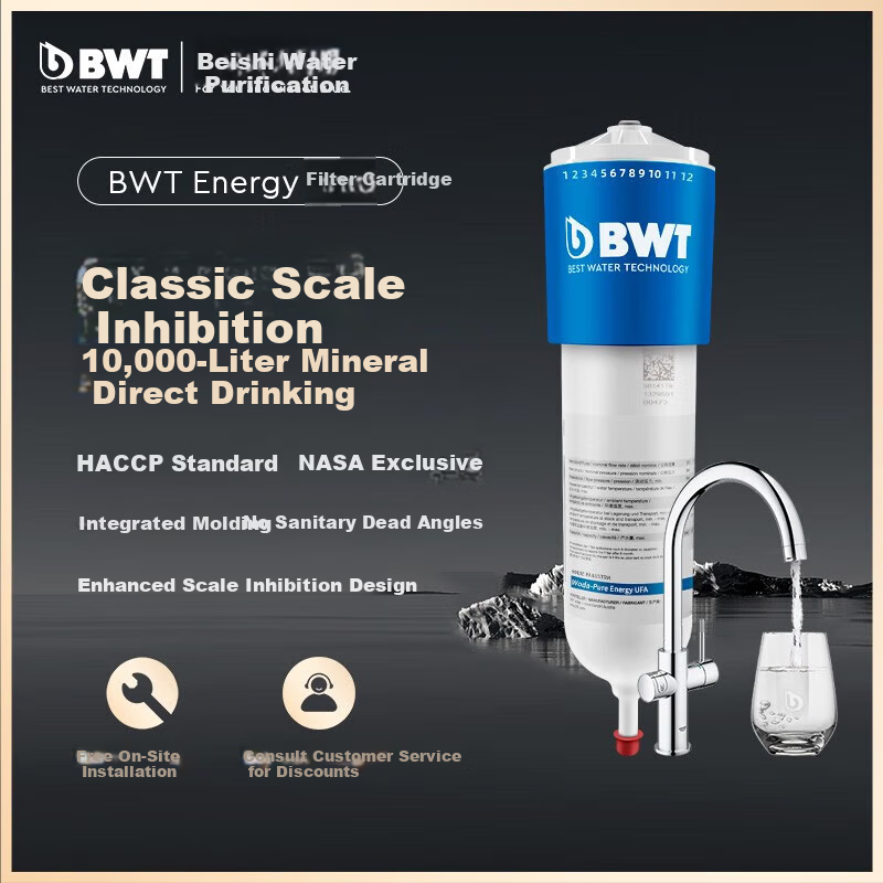 Besco Imported Household Under-Sink Water Purifier Integrated High-Flow Upgraded Model Pure Energy Complete Unit (Standard Faucet)