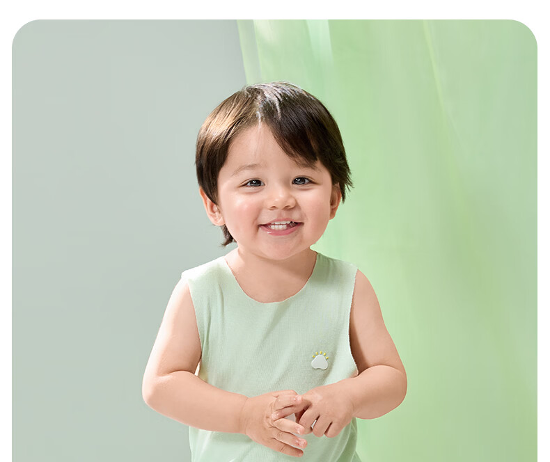 October Crystal Children's Vest Spring Summer Boys Girls Baby Vest 25