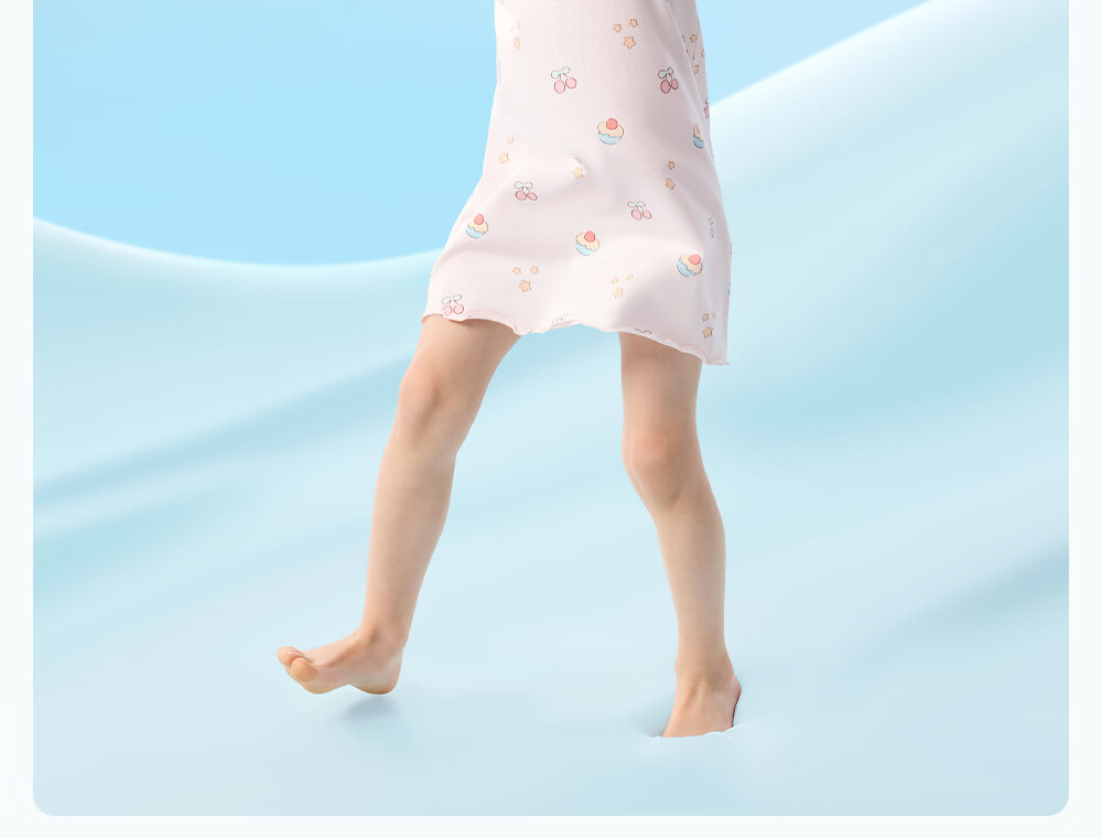 Betis Girls' Pajamas 2026 New Summer Thin Breathable Cool Strap Children's Homewear Base Dress 29
