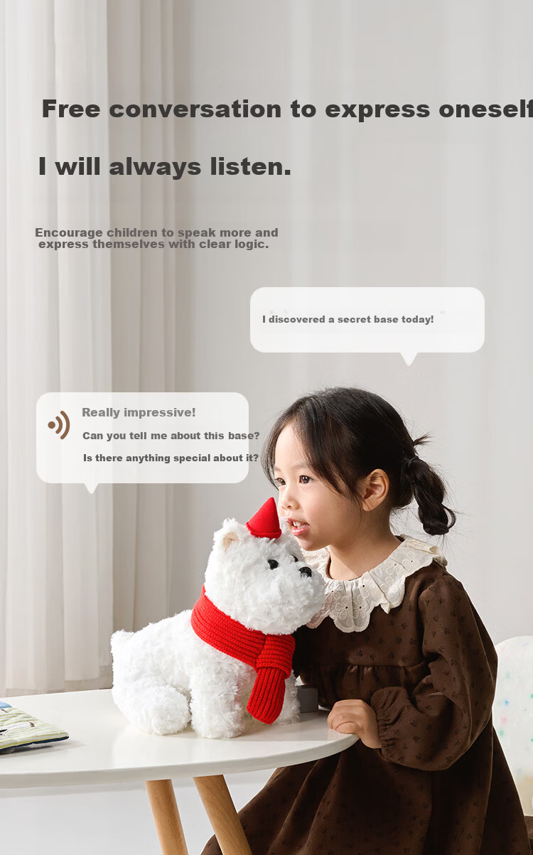 JD Jingzao AI Plush Toy Children's Toy JoyInside Smart AI Chat Robot New Year Gift Chaoyang Dog 5