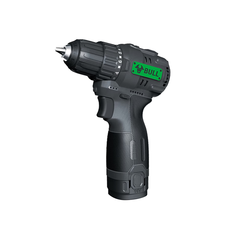 BULL 16V Household Cordless Electric Drill Multi-Function Cordless Screwdriver High Torque Electric Screwdriver Single Battery Set