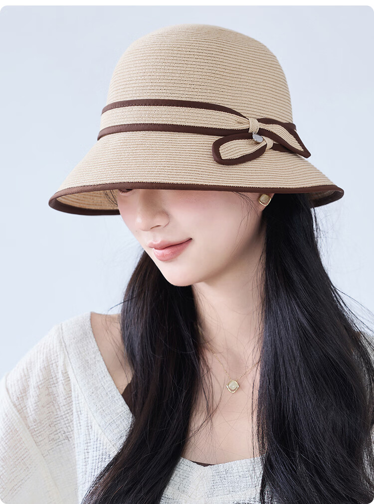 JIUMU Women's Sun Protection Hat UV Protection Outdoor Summer Bucket Hat Face Covering 14