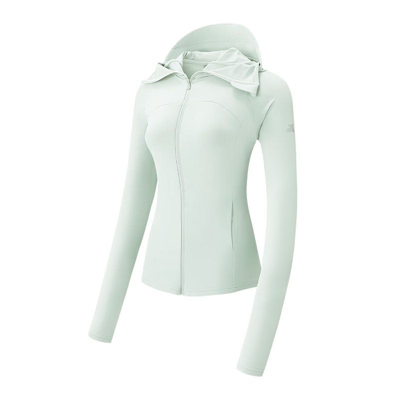 SUPIELD Full Spectrum Professional UV Protection Slim Fit Waist-Defining Sun Protection Jacket for Women, Arctic Gray, Size S