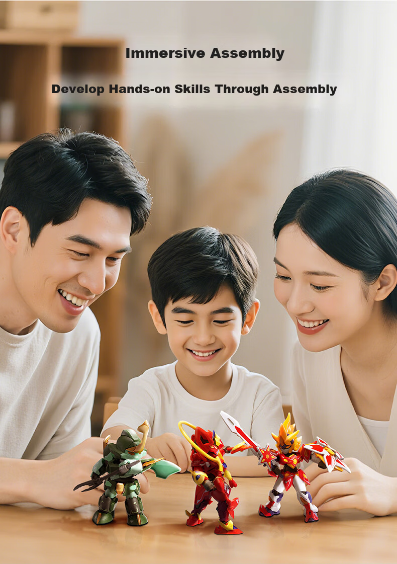 Modon Core Battle Assembly Blind Box Series 1 Q-Version Articulated Joint Building Block Mecha Toy Full Box Set 1
