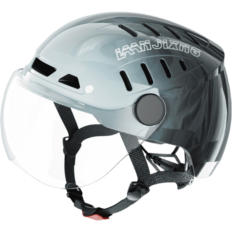 Blue Polaris Electric Bike Helmet Motorcycle Helmet Summer Riding Lightweight Half Helmet Large Air Vent Zero-Pressure Breathable Unisex Four-Season Commuter Helmet Breathable - Distant Mountain Indig