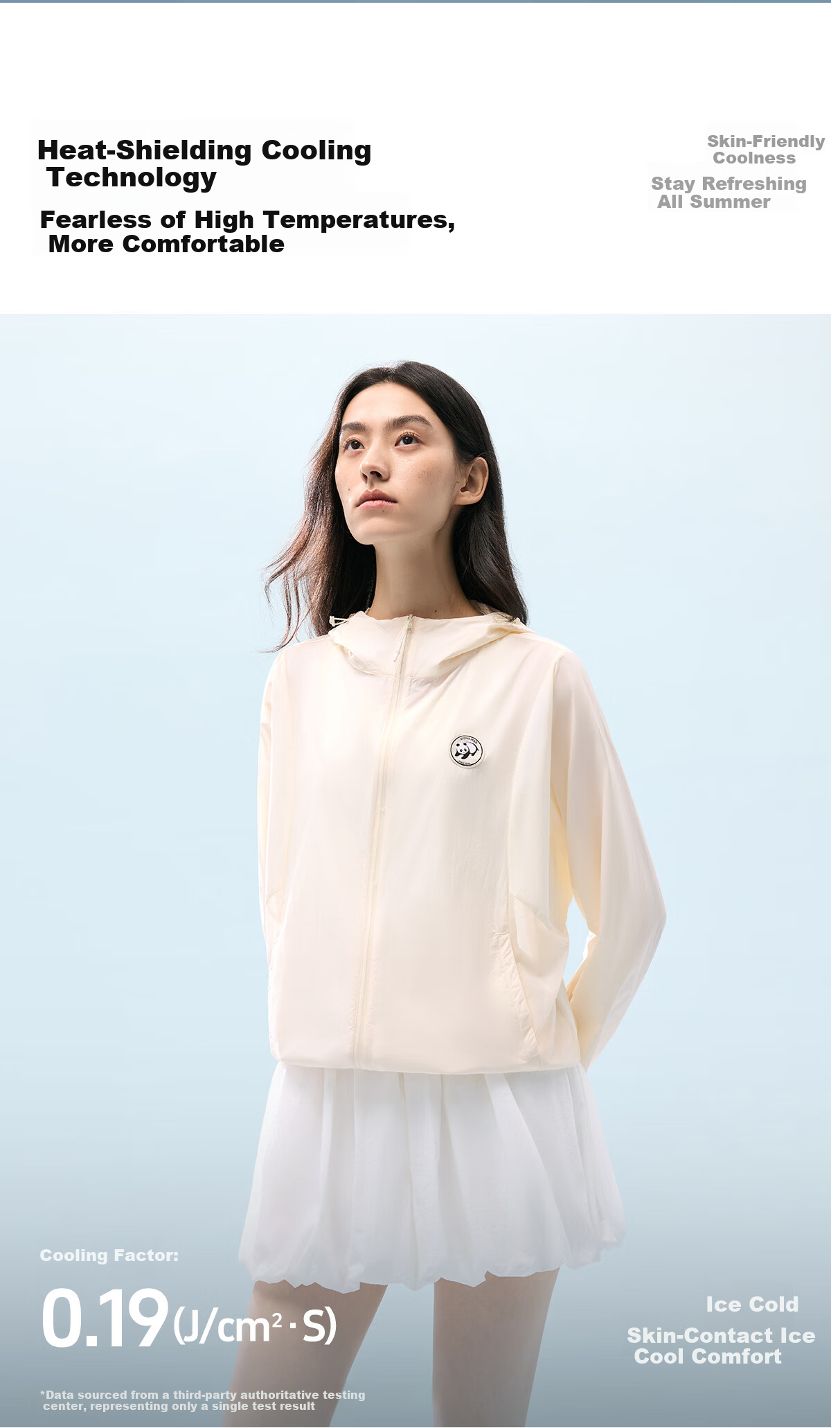 Panda Camel Original Yarn Heat-Blocking Sun Protection Cooling Breathable Summer Women's Sun Protection Jacket 8120 White, XXL 5