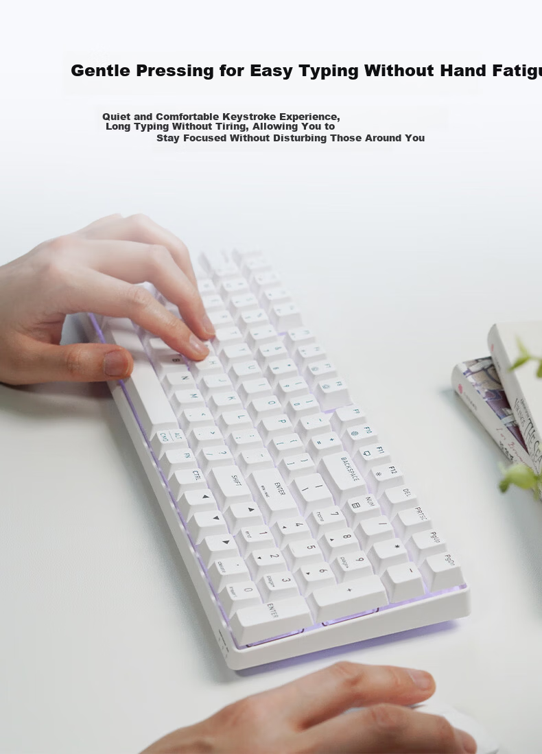 CHERRY K37W Wireless Bluetooth Tri-Mode MAC Keyboard RGB Backlit Mechanical Feel 98-Key Efficient Layout WIN/MAC Compatible 6