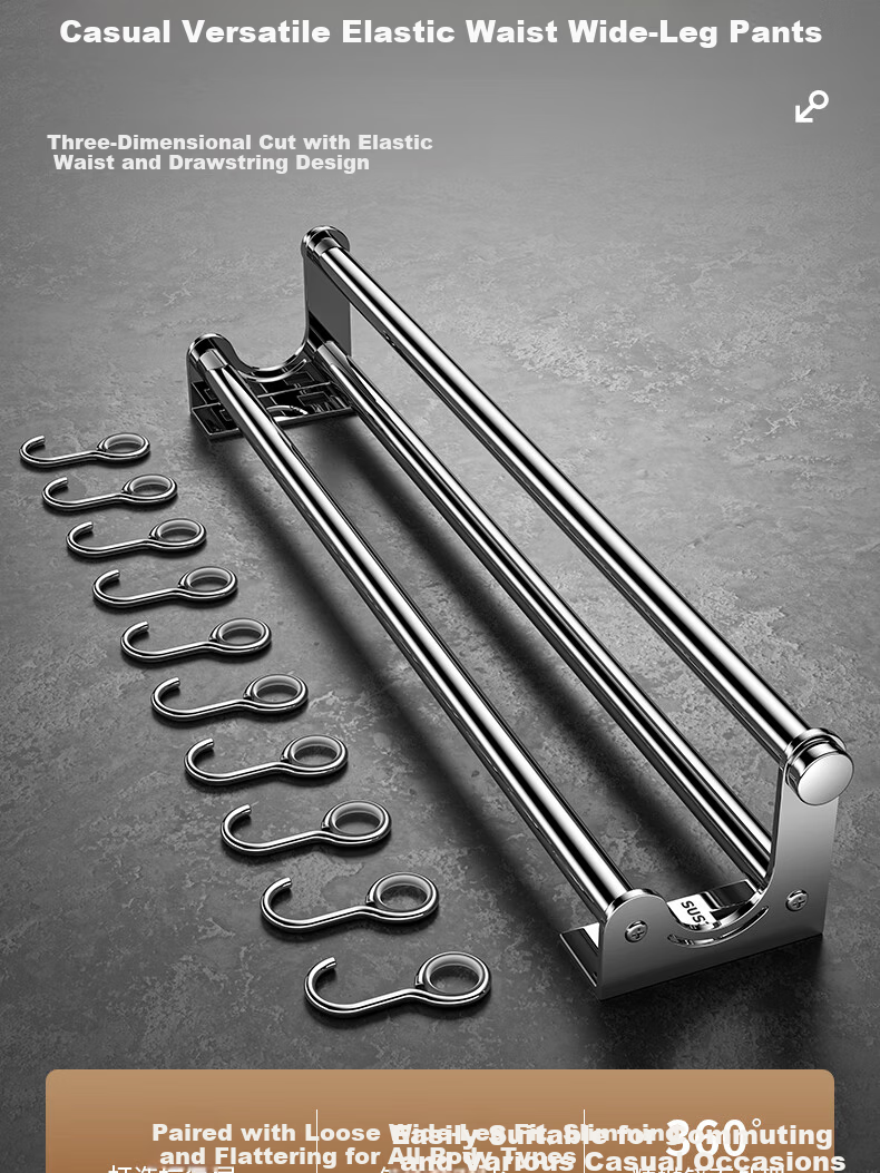 Sijimuge Kitchen Storage Rack 304 Stainless Steel No-Drill Wall-Mounted Multifunctional Household Utensil Organizer Spice Rack Knife Holder 4