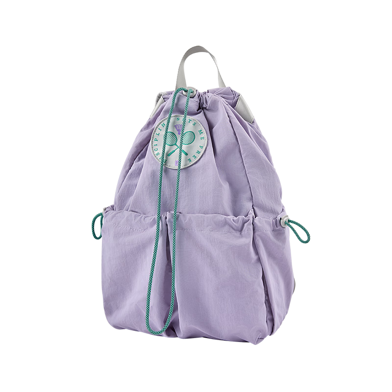 Keep Multifunctional Badminton Backpack Simple Fashion Sports Training Competition Drawstring Bag Oxygen Purple