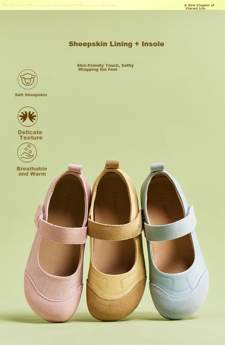 TEENMIX Mary Jane Women's Shoes Same Style as Zhang Ruonan Mall Version Flat Comfortable Casual Leather Shoes Silver 38 10