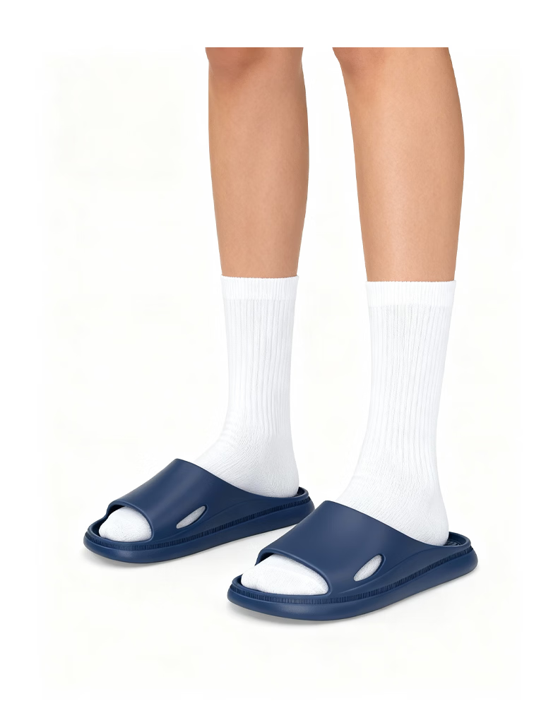 Qiumuxi Men's Slip-Resistant Thick-Soled EVA Indoor Quiet Home Bathroom Couple's Slippers with Soft Sole Feeling 7