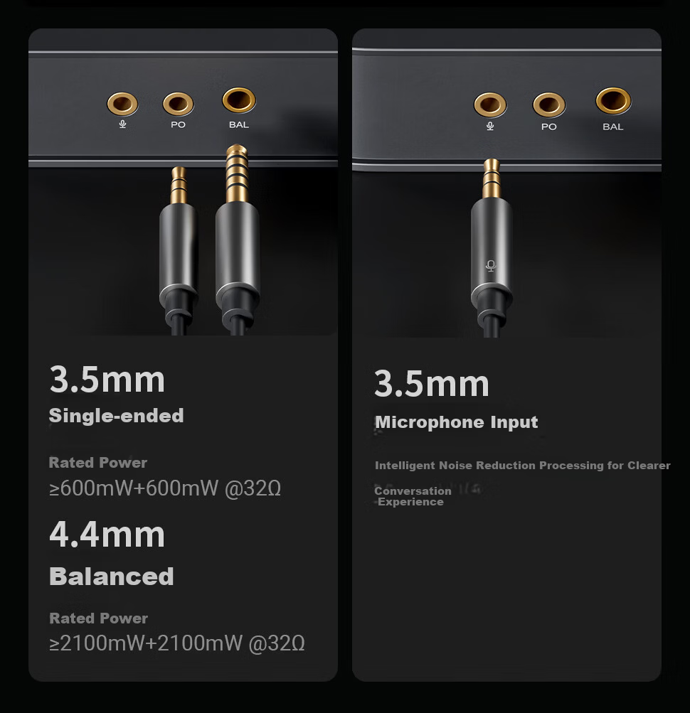 FOSI AUDIO K7 High-End DAC Headphone Amplifier External Sound Card for PC Gaming Audio Decoder Black 7