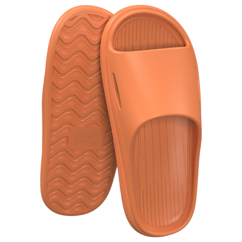 Qiumuxi Men's Slip-Resistant Thick-Soled EVA Indoor Quiet Home Bathroom Couple's Slippers with Soft Sole Feeling