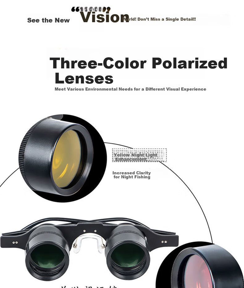 HUGE Fishing Telescope Concert High-Definition High-Power Ultra-Light Low-Light Professional Night Vision 10x Telescope 4