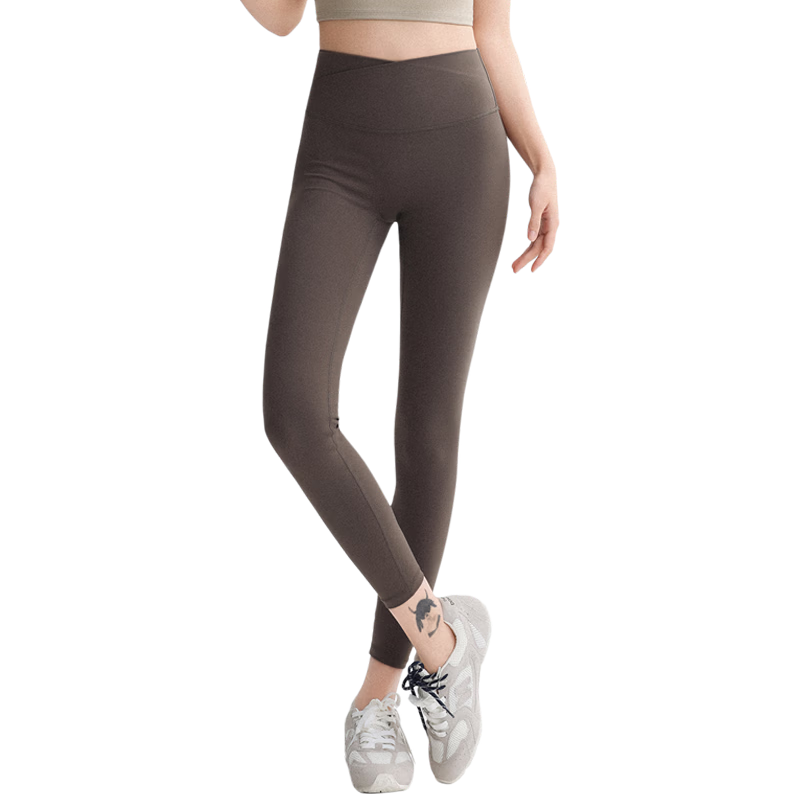 DRUR Women's Outdoor Slim Fit High Waist Butt Lift Shark Skin Quick-Dry Training Yoga Cycling Leggings