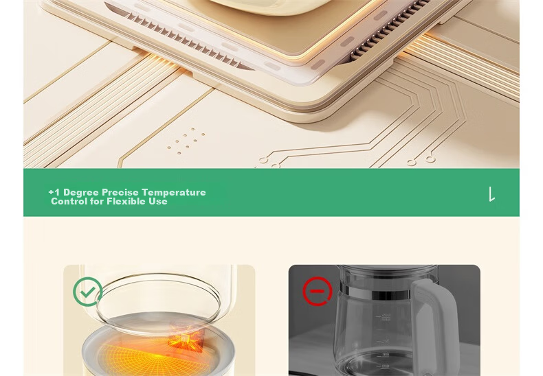 PLODON Baby Portable Milk Mixer Wireless Charging Thermostatic Water Bottle Kettle Boiling 100℃ for Outdoor Milk Preparation 22
