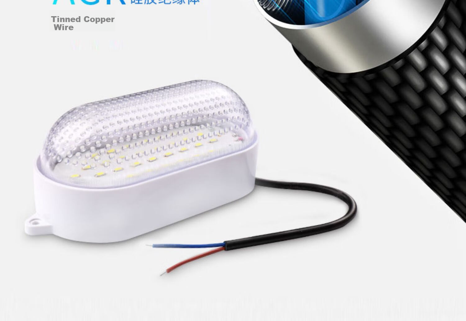 Hanyiwei LED Tri-proof Light Cold Storage Lamp HYW-FC1 Waterproof Moisture-proof Fog-proof Round Lighting Explosion-proof Cover Warehouse Cold Storage Special Lighting 5