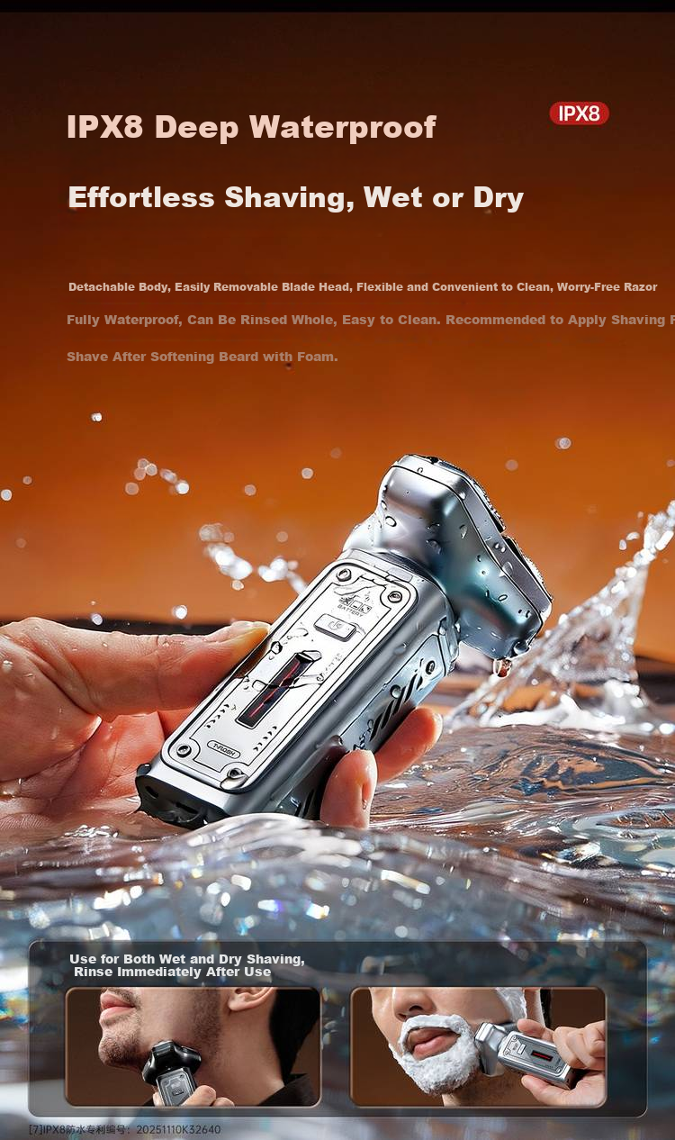 T-FLASH S10 Mini Cyclone Electric Shaver for Men 2026 New Travel Portable Three-Head Black Technology Razor Practical Birthday Gift for Husband Boyfriend 26