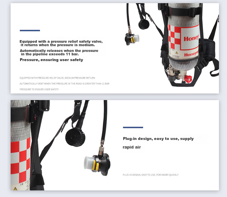 Honeywell SCBA105K C900 Self-Contained Breathing Apparatus Pano Mask / 6.8L Domestic Air Cylinder 9