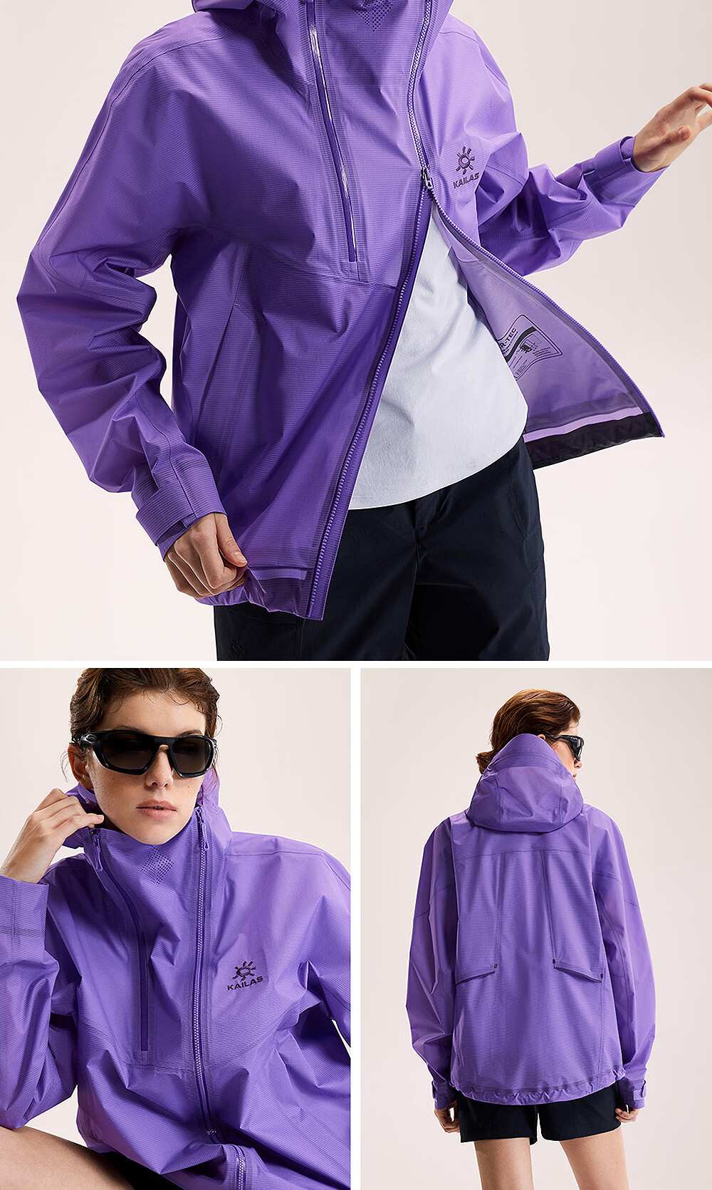 KAILAS Kailas Suosong Hard Shell Jacket Unisex FILTERTEC 3L Waterproof Outdoor Windproof Breathable Hooded Coat 6
