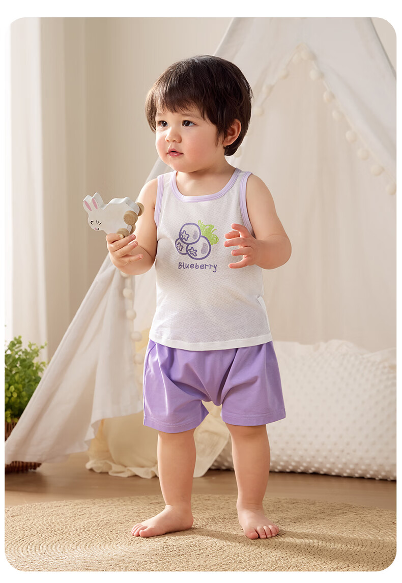 October Crystal Children's Cotton Vest Summer Baby Toddler Boys Girls Clothing 26