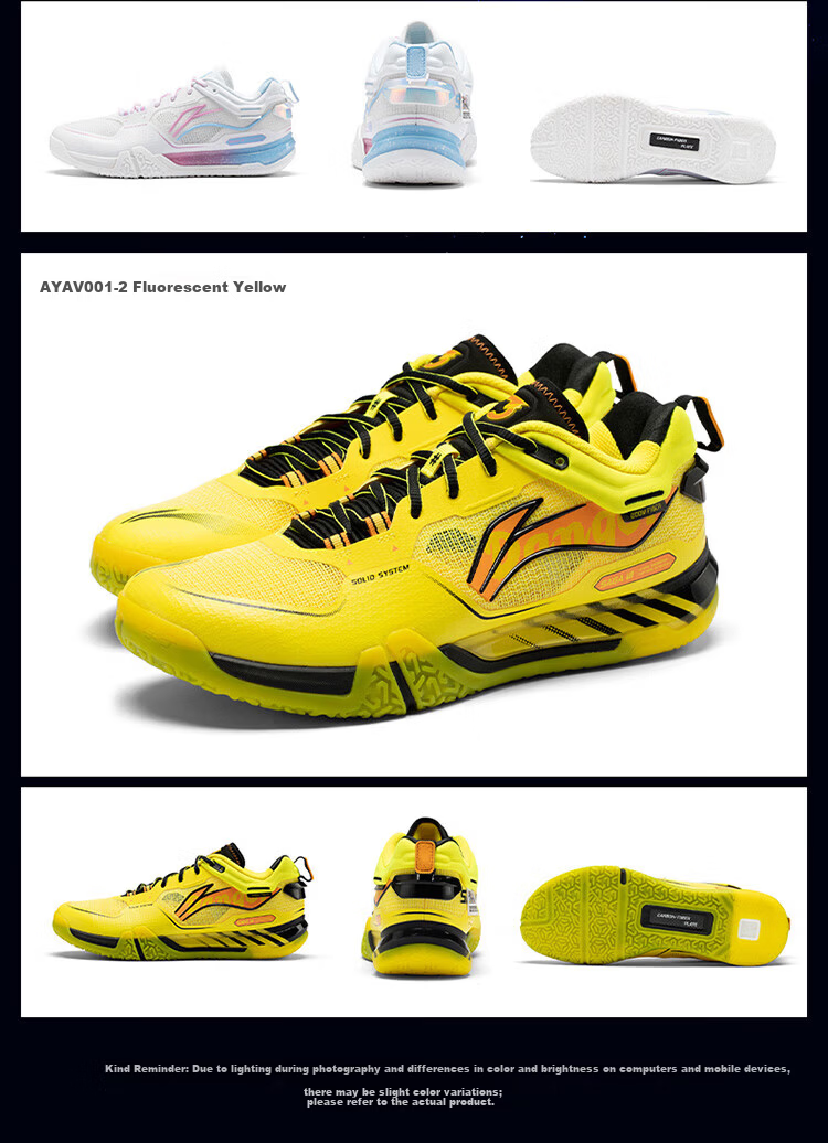 LI-NING Badminton Shoes Flying on the Ground 3PRO Artist Unisex Professional Competition Training Shock Absorption Non-Slip Sports Shoes 6