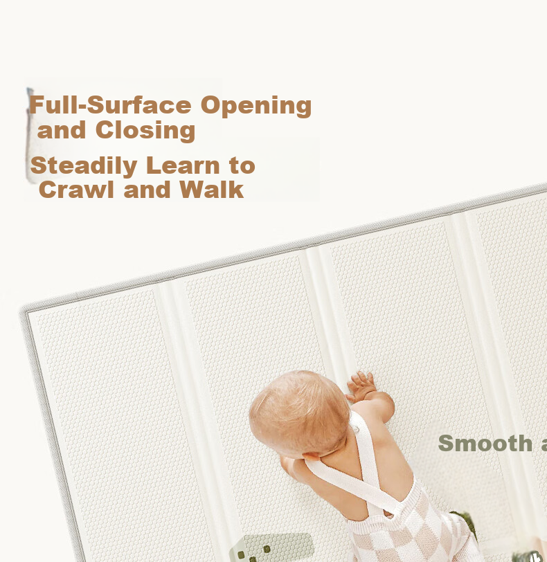 BG-BABYGO Little Green Core Foldable Baby Crawling Mat XPE Non-toxic Formaldehyde-free Anti-fall Home Floor Mat 33