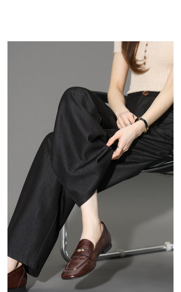 Demana Magic Slim Pants Spring Pear Shape Draped Straight Loose Concealment Petite Casual Pants Women Premium 13