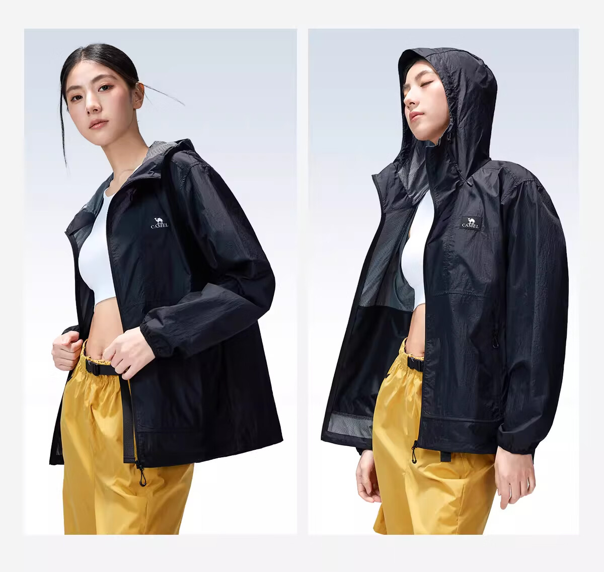 CAMEL Outdoor Sun Protection Jacket 2026 Spring Summer New Cooling Breathable Coat A36BA49026 (Dilraba Dilmurat Style) 25