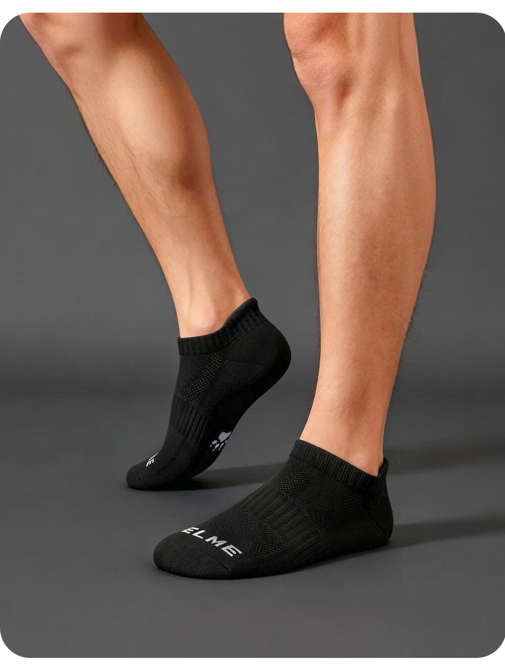 KELME Sports Socks (3 Pairs), Summer Sweat-Absorbing Short Socks, Spring And Summer Cotton-Padded Socks for Men And Women, Terry Bottom Socks for Running, Basketball, And Boat Socks 14