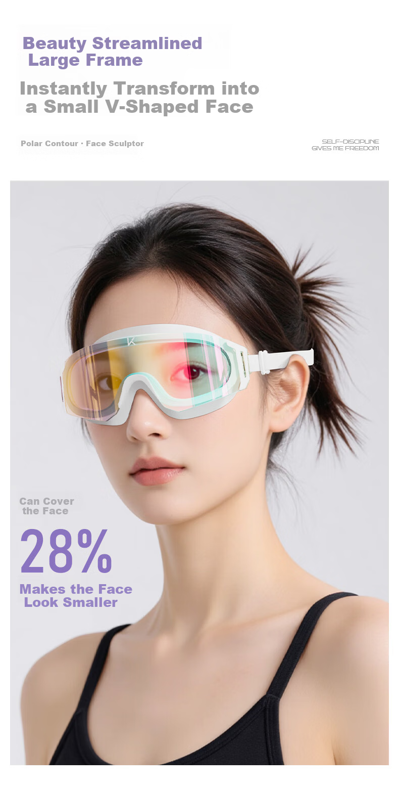 Keep Swimming Goggles Large Frame HD Waterproof Anti-Fog Unisex Ultra Wide Comfortable Adult Swimming Glasses 072 Aurora Purple 8